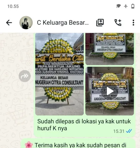 Pengiriman Papan Bunga Duka Lembata