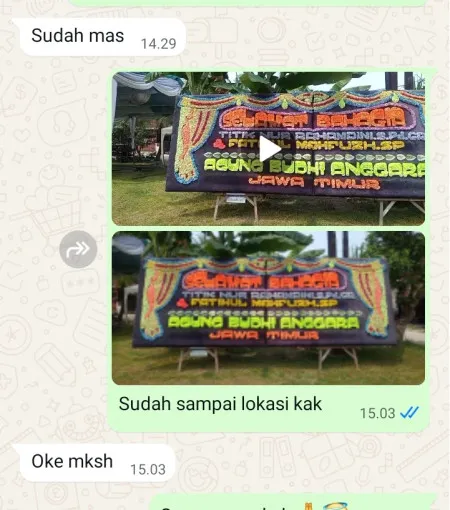 Pengiriman Papan Bunga Lembata